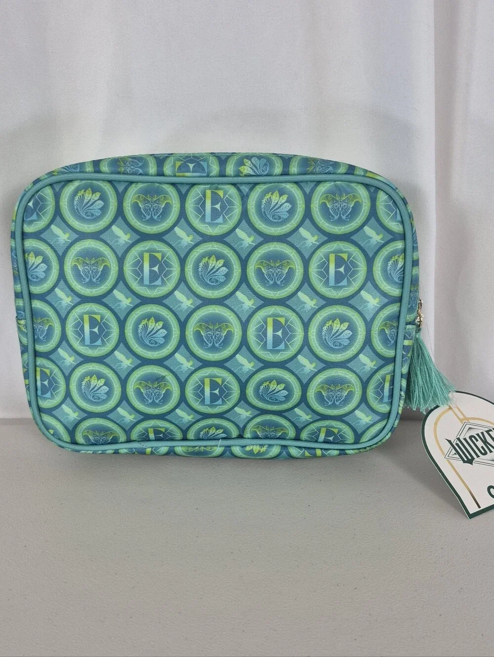 Wicked Elphaba Green Double-Zip Cosmetic Travel Case / Organizer